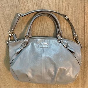Coach gray purse tote